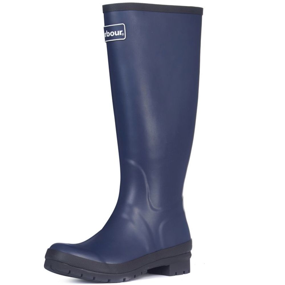 Barbour Women's Abbey Tall Rain Boots Shoes Blue Size size 10 (UK size 8)